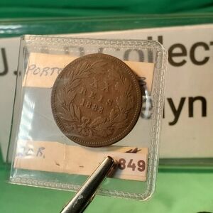 Portugal 1883 20 XX Reis KM# 527 Circulated.